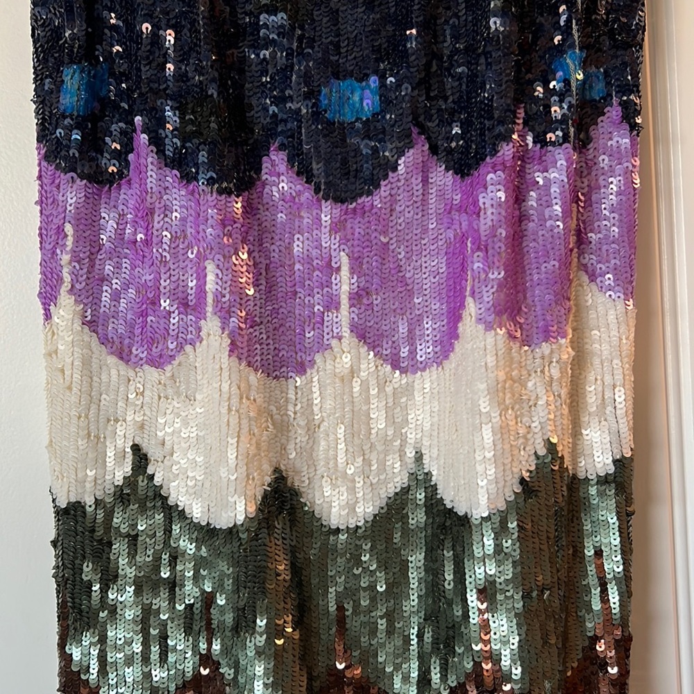 Multi Colored Sequined Dress.